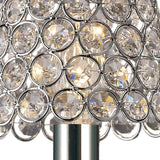Clip-On Crystal Ring Lampshade - Polished Chrome