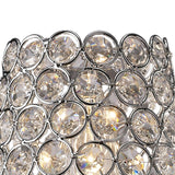 Clip-On Crystal Ring Lampshade - Polished Chrome