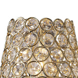 Clip-On Crystal Ring Lampshade - French Gold
