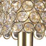 Clip-On Crystal Ring Lampshade - French Gold