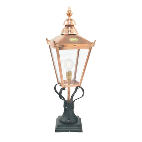 Chelsea 1 Light Pedestal Lantern - Copper