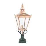 Chelsea 1 Light Grande Pedestal Lantern - Copper