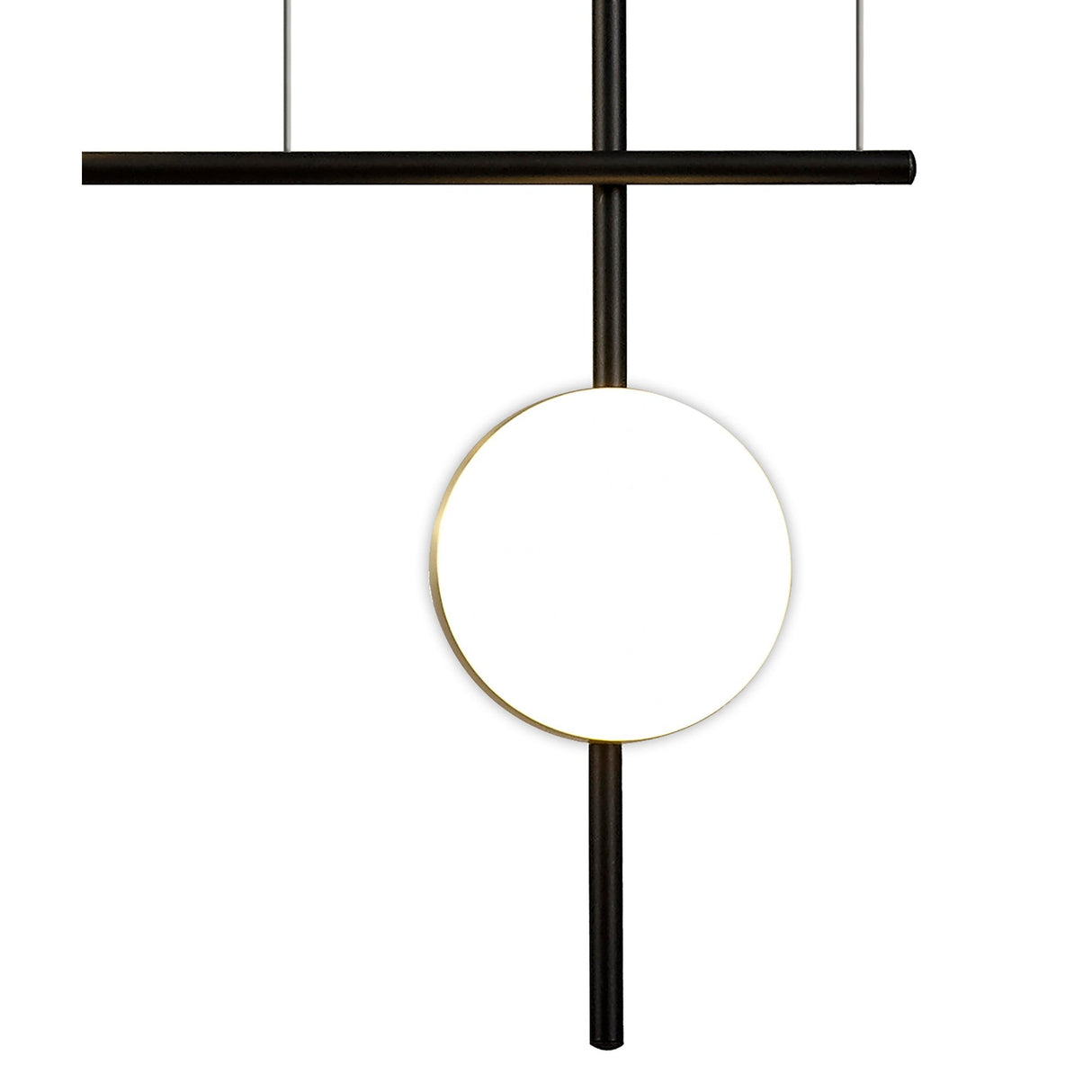 Cuba 4 Light Criss-Cross LED Bar Pendant Light  - Gold & Black