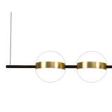 Cub LED Linear Suspension Light - Gold/Black