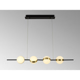 Cub LED Linear Suspension Light - Gold/Black