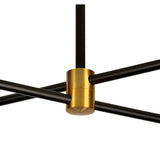 Cuba LED Semi-Flush Ceiling Light 32W 3000K – Gold & Black