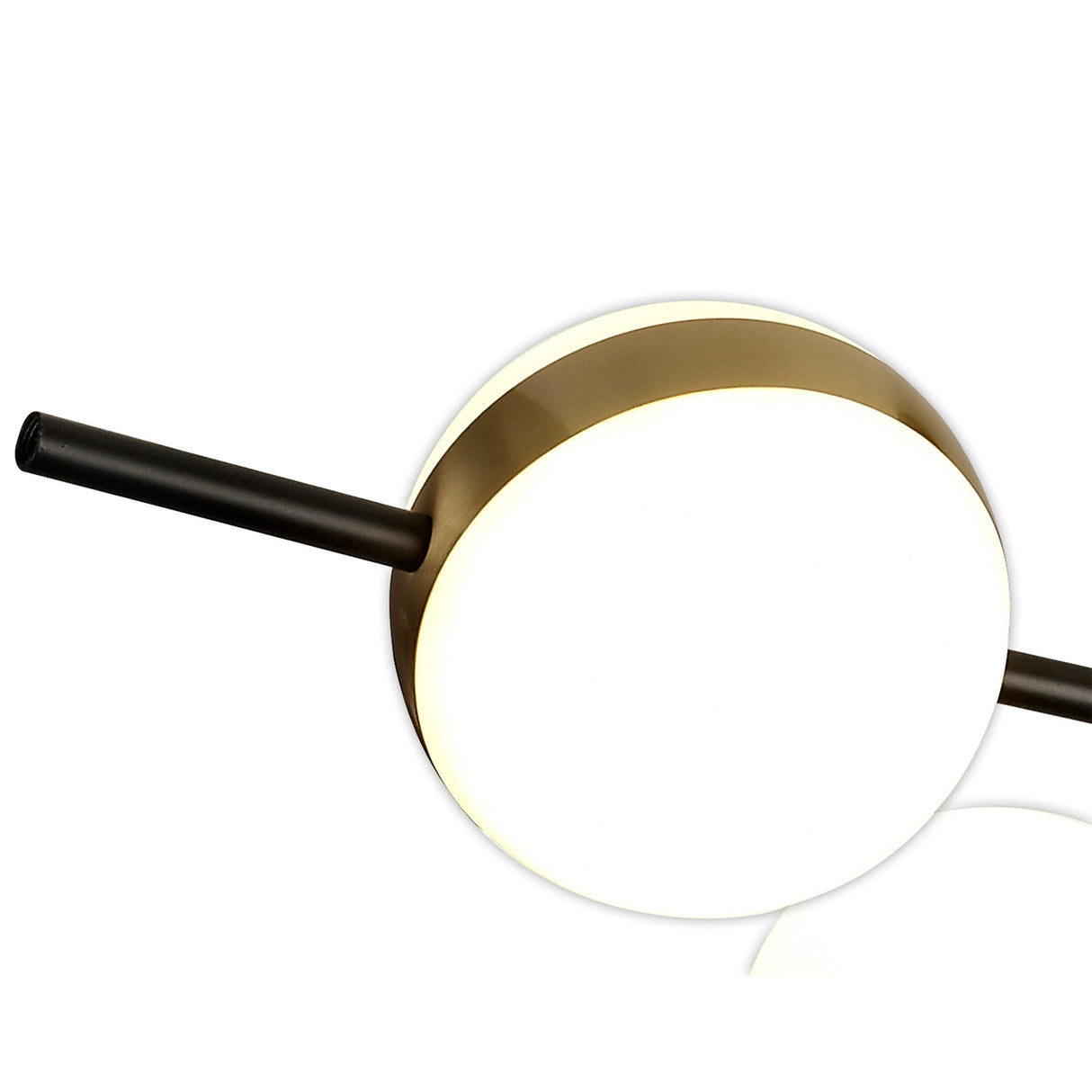 Cuba LED Semi-Flush Ceiling Light 32W 3000K – Gold & Black