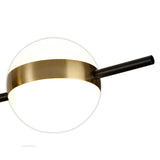 Cuba LED Semi-Flush Ceiling Light 32W 3000K – Gold & Black