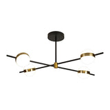 Cuba LED Semi-Flush Ceiling Light 32W 3000K – Gold & Black
