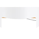 Cube Wide 1 Light Table Lamp - White