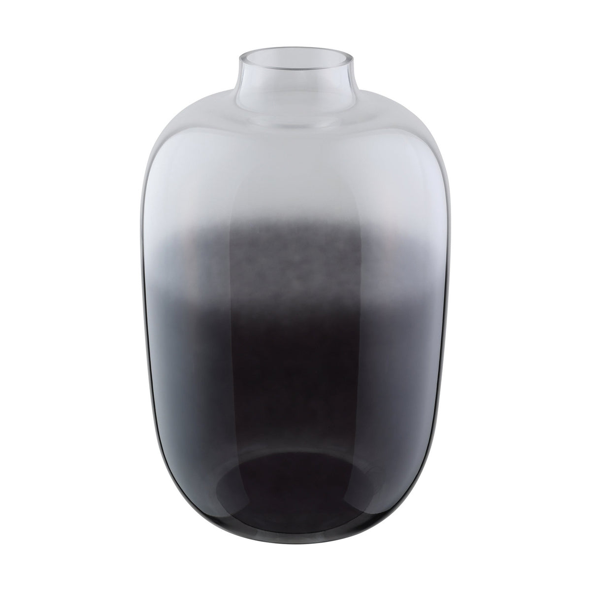 Culasi Glass Vase - Black & Clear
