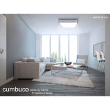 Cumbuco Square LED Flush Ceiling Light 35W 4000K - White