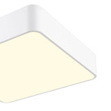 Cumbuco Square LED Flush Ceiling Light 35W 3000K - White