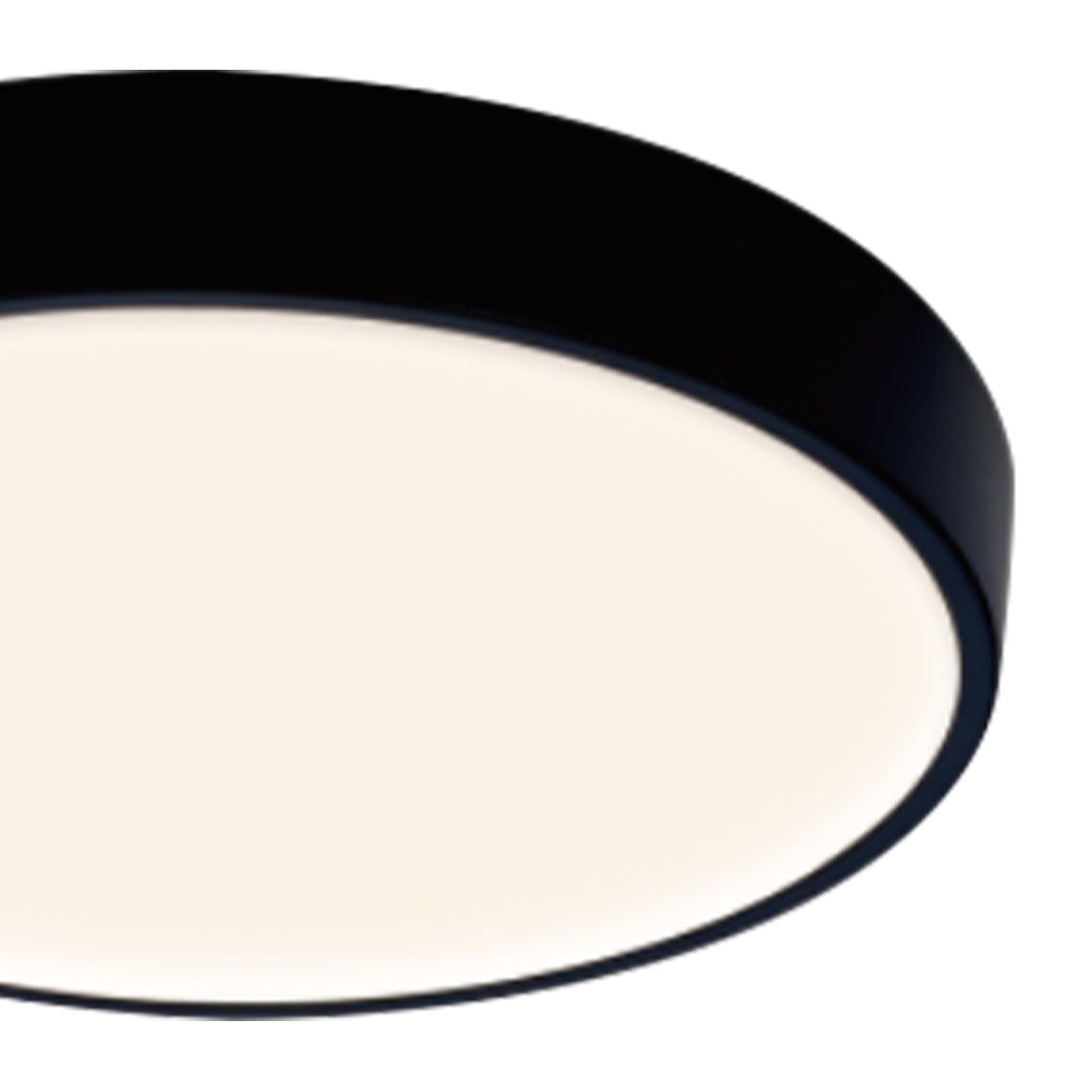 Cumbuco II Round CCT LED Flush Ceiling Light 30W - Black