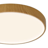 Cumbuco II Round CCT LED Flush Ceiling Light 30W - Light Brown