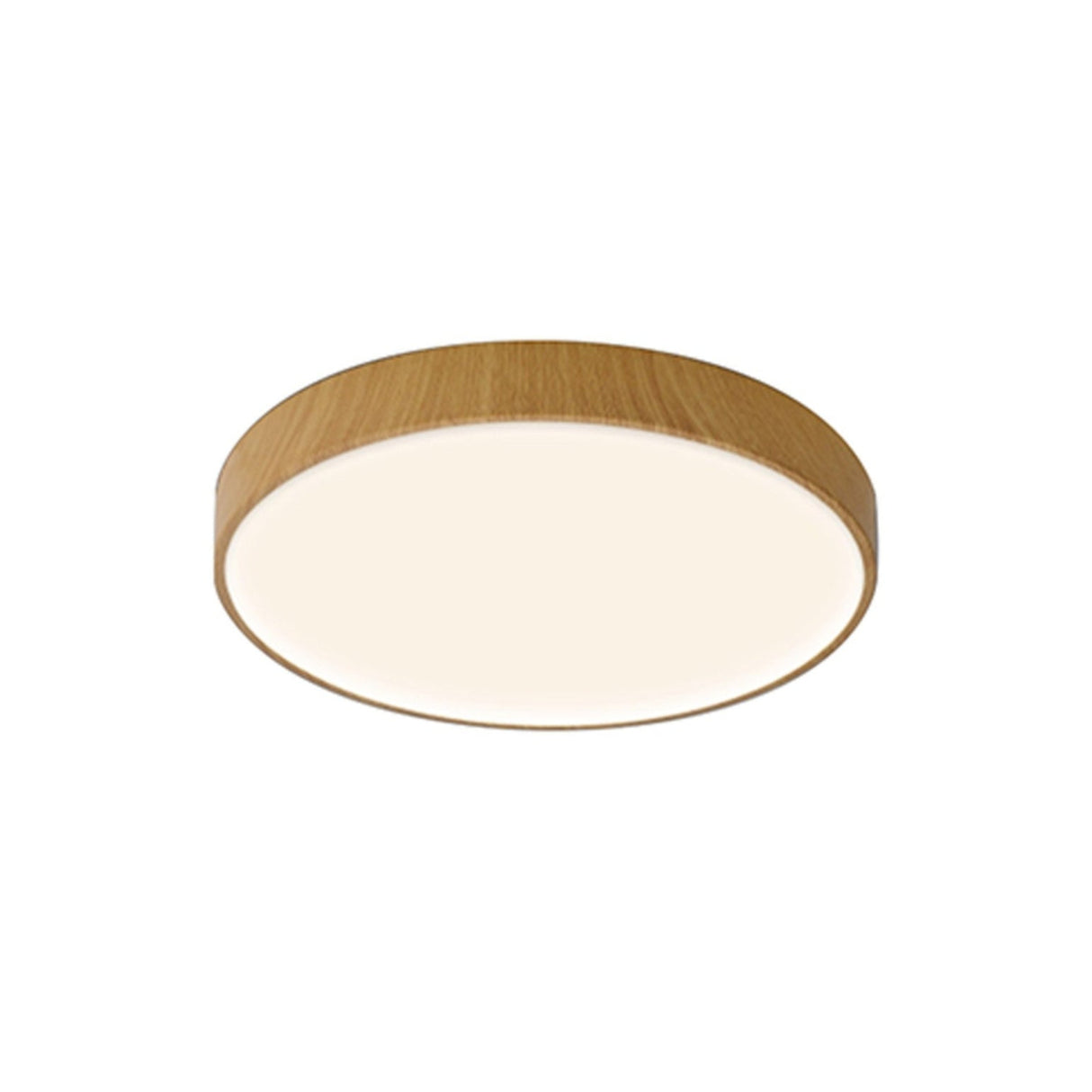Cumbuco II Round CCT LED Flush Ceiling Light 30W - Light Brown
