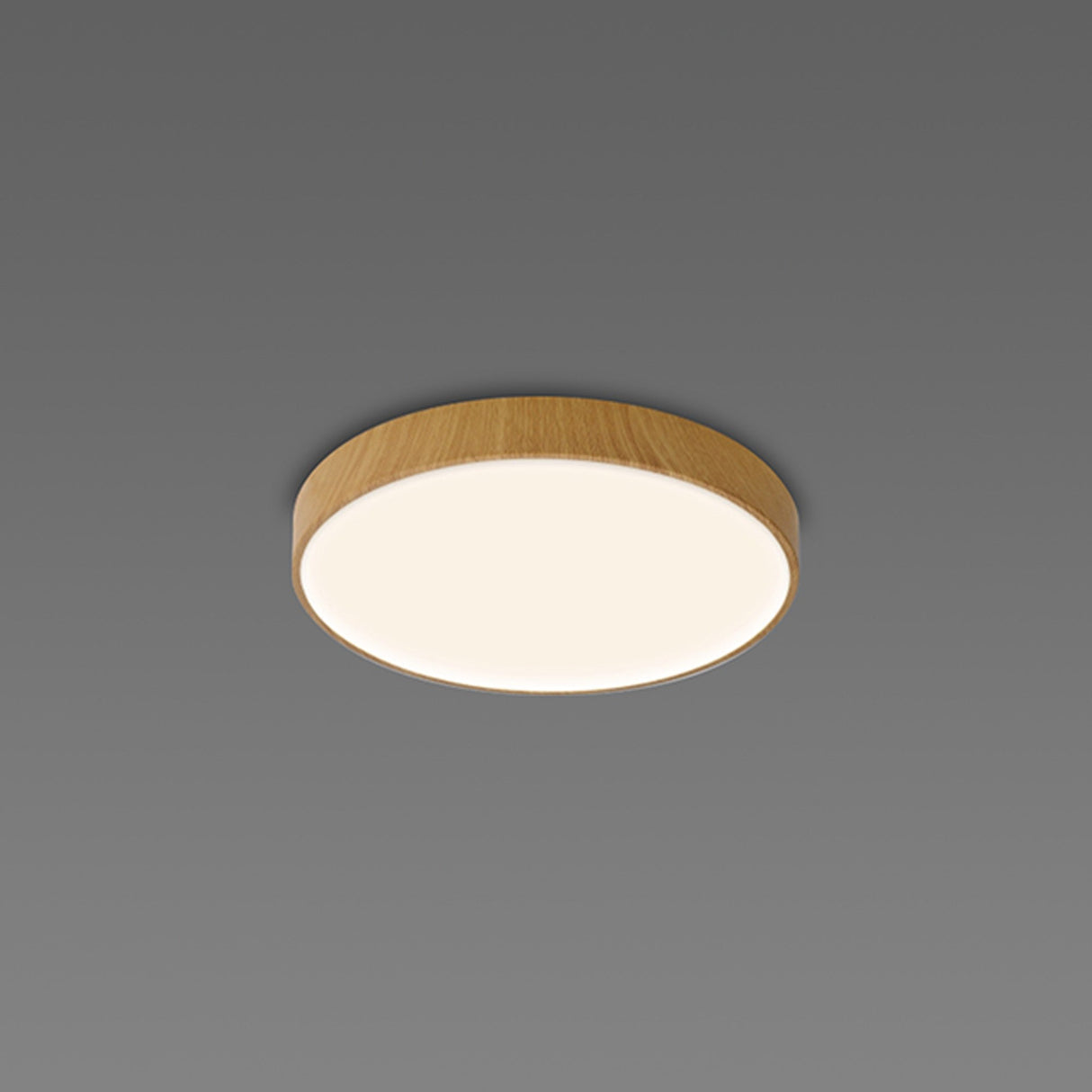 Cumbuco II Round CCT LED Flush Ceiling Light 30W - Light Brown
