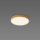 Cumbuco II Round CCT LED Flush Ceiling Light 30W - Light Brown