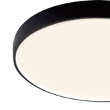 Cumbuco II Round CCT LED Flush Ceiling Light 40W - Black