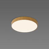 Cumbuco II Round CCT LED Flush Ceiling Light 40W - Light Brown