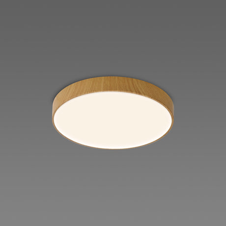 Cumbuco II Round CCT LED Flush Ceiling Light 40W - Light Brown
