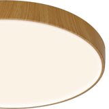 Cumbuco II Round CCT LED Flush Ceiling Light 50W - Light Brown