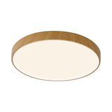 Cumbuco II Round CCT LED Flush Ceiling Light 50W - Light Brown