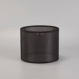 Curino Small Round Fabric Lampshade - Black, 20 x 16cm