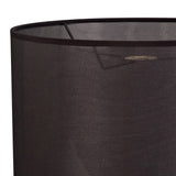 Curino Medium Round Fabric Lampshade - Black, 30 x 22cm