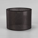 Curino Large Round Fabric Lampshade - Black, 35 x 25cm