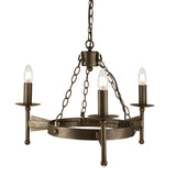 Cromwell 3 Light Chandelier - Old Bronze