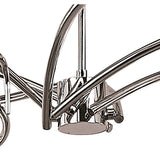 Dali 70cm Telescopic 6 Light Chandelier/Semi-Flush - Polished Chrome