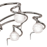 Dali 70cm Telescopic 6 Light Chandelier/Semi-Flush - Polished Chrome