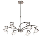 Dali 70cm Telescopic 6 Light Chandelier/Semi-Flush - Polished Chrome