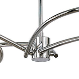 Dali 58cm Telescopic 4 Light Chandelier/Semi-Flush - Polished Chrome