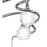 Dali 58cm Telescopic 4 Light Chandelier/Semi-Flush - Polished Chrome