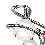 Dali 58cm Telescopic 4 Light Chandelier/Semi-Flush - Polished Chrome