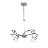 Dali 58cm Telescopic 4 Light Chandelier/Semi-Flush - Polished Chrome