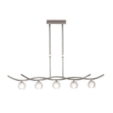 Dali Telescopic 5 Light Suspension Light/Semi-Flush - Polished Chrome
