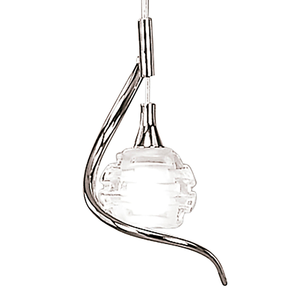 Dali 12cm 1 Light Pendant Light - Polished Chrome