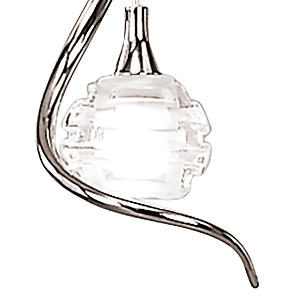 Dali 12cm 1 Light Pendant Light - Polished Chrome