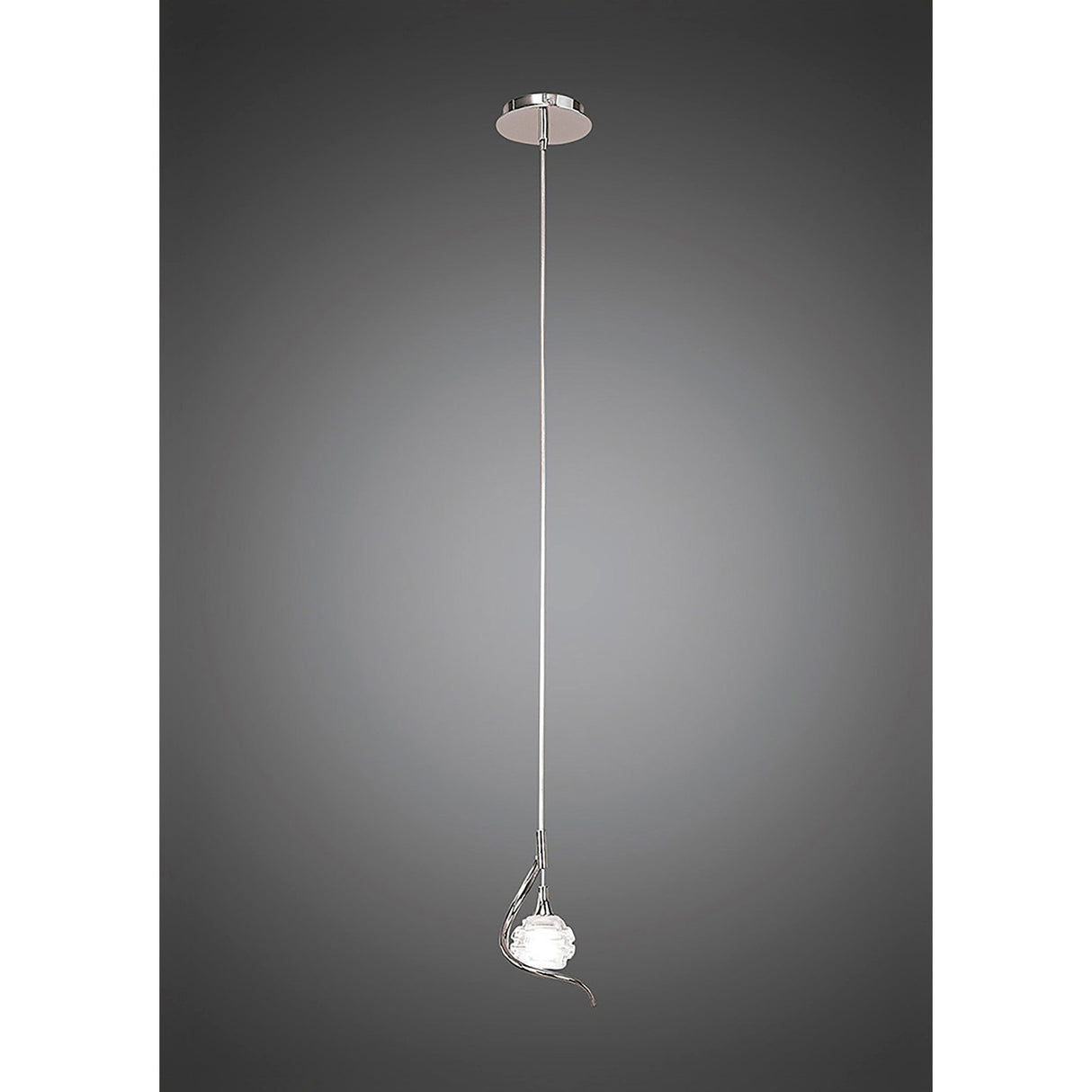 Dali 12cm 1 Light Pendant Light - Polished Chrome