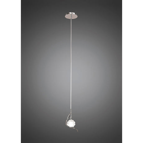 Dali 12cm 1 Light Pendant Light - Polished Chrome
