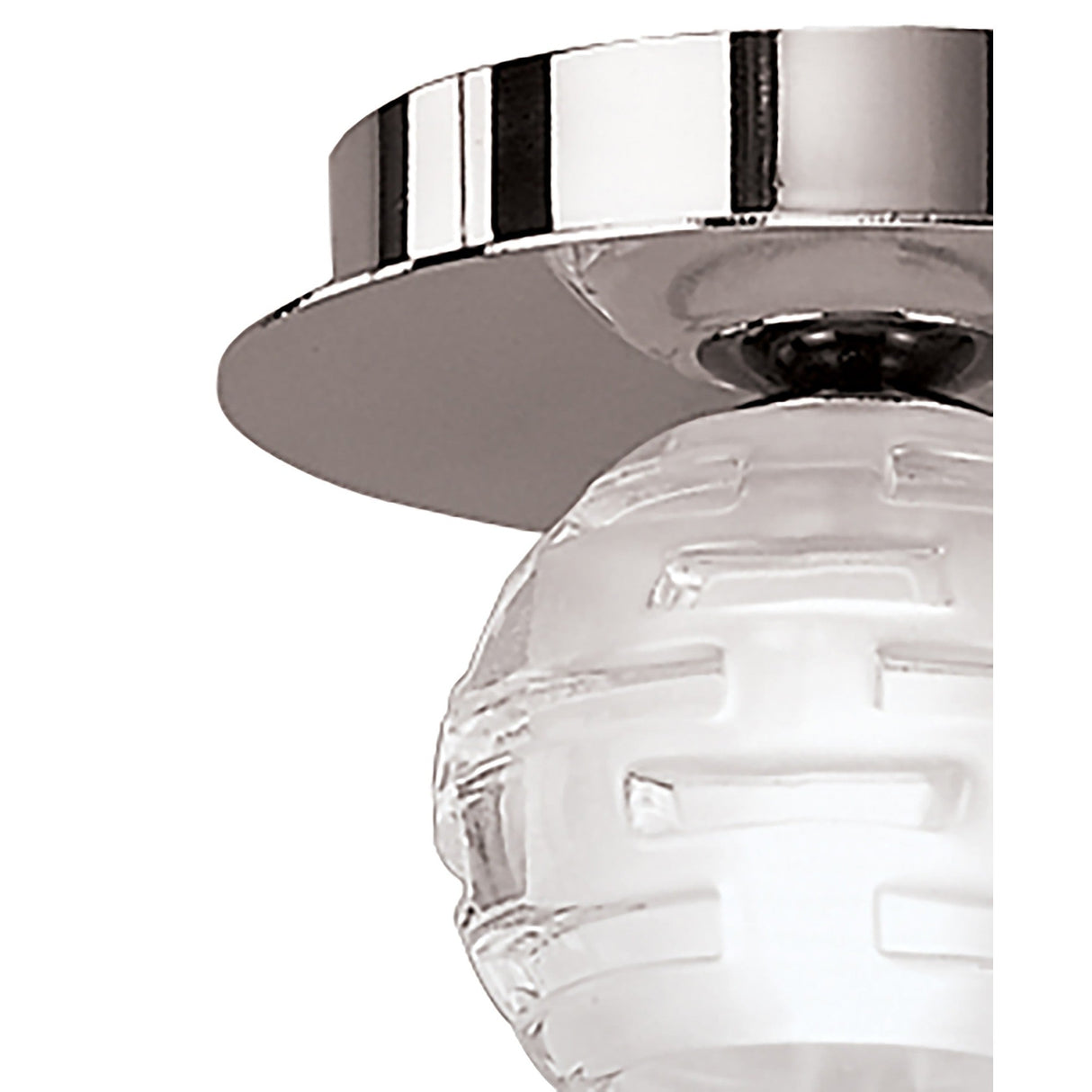 Dali 1 Light Flush Ceiling Light - Polished Chrome