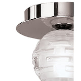 Dali 1 Light Flush Ceiling Light - Polished Chrome