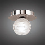Dali 1 Light Flush Ceiling Light - Polished Chrome