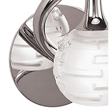 Dali 1 Light Wall Light With Switch - Polished Chrome