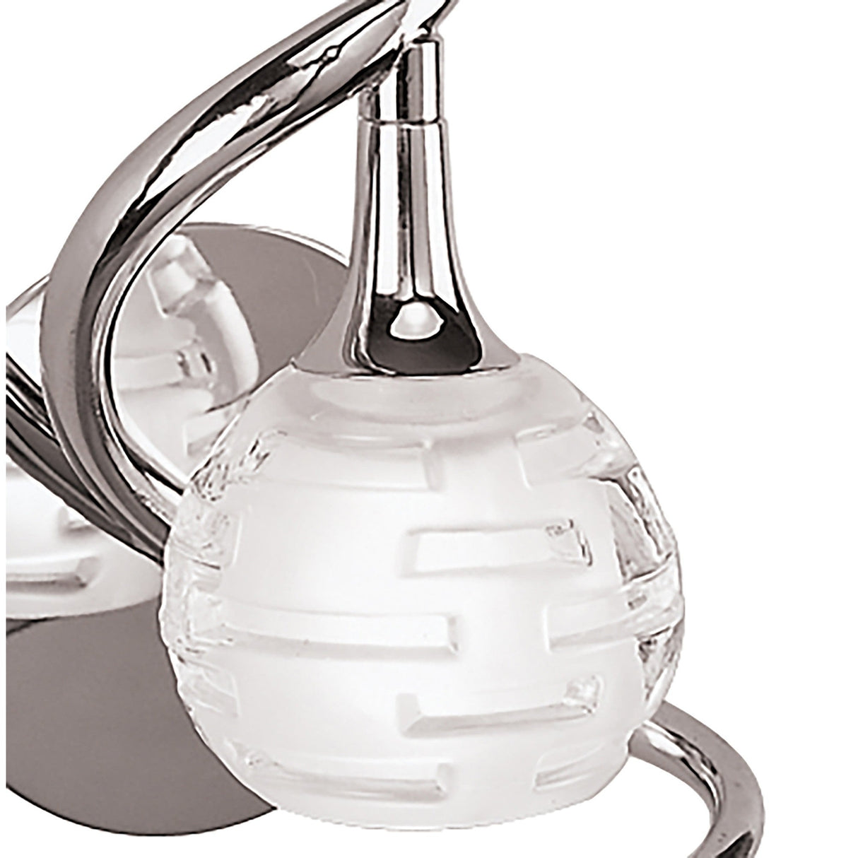 Dali 1 Light Wall Light With Switch - Polished Chrome