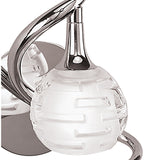 Dali 1 Light Wall Light With Switch - Polished Chrome