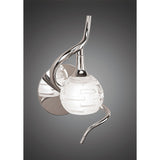 Dali 1 Light Wall Light With Switch - Polished Chrome